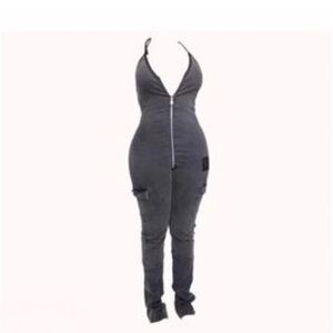 Tordrobes Skull Uzip Jumpsuit